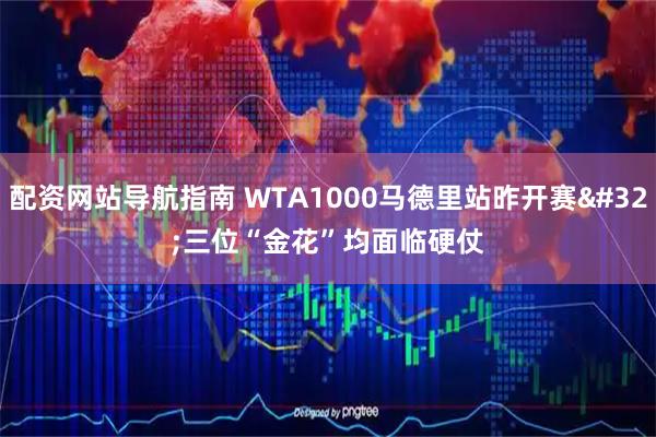 配资网站导航指南 WTA1000马德里站昨开赛 三位“金花”均面临硬仗